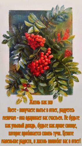 Открытка Жизнь как эхо. Ноете-получаете нытье в ответ, радуетесь мелочам-она одаривает вас счастьем.