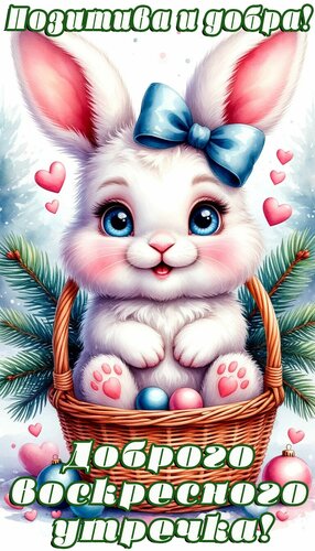 Открытка Утро воскресенья