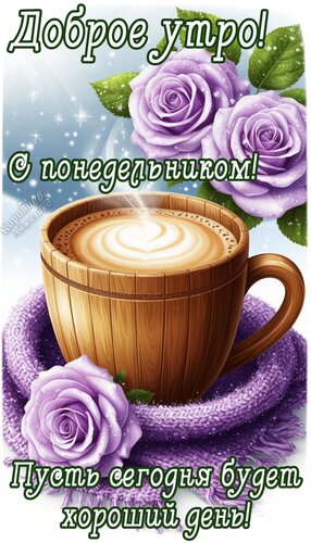 Открытка Утро понедельника