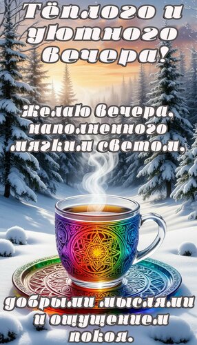 Открытка Добрый вечер