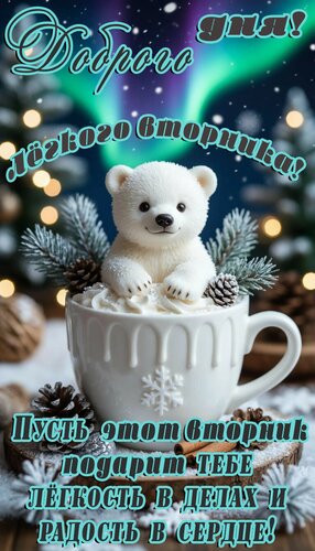 Открытка Вторник