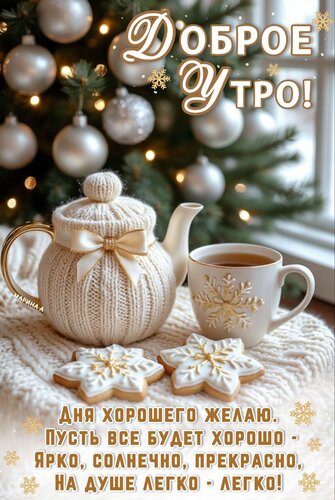 Открытка Доброе утра! Дня хорошего желаю, пусть все будет хорошо - ярко, солнечно, прекрасно...