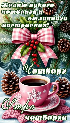 Открытка Четверг. Утро