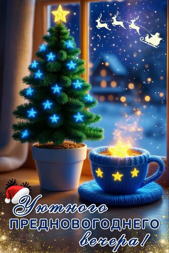 Открытка Уютного предновогоднего вечера!