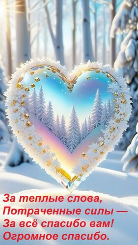 Открытка За теплые слова, потраченные силы — За всё спасибо вам! Огромное спасибо.