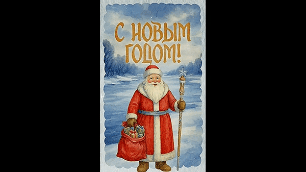 Анимированная открытка С Новым годом!