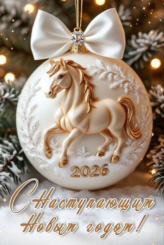 Открытка С наступающим Новым годом!