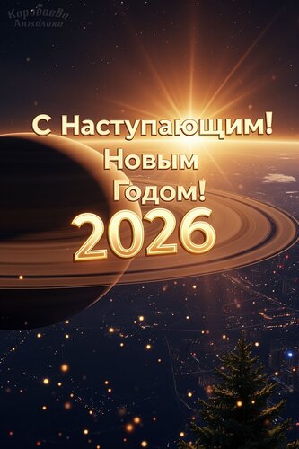 Открытка С наступающим Новым 2026 годом!