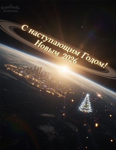 Открытка С наступающим новым 2026 годом