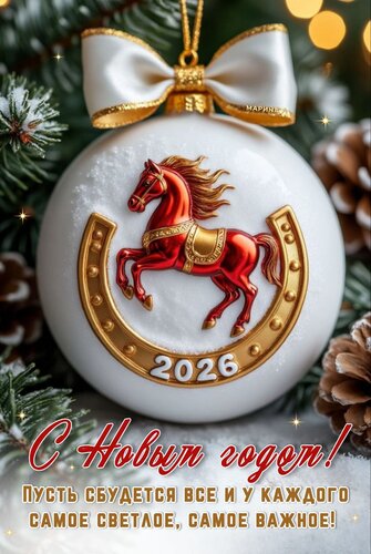 Открытка С Новым годом! Пусть сбудется все и у каждого самое светлое, самое важное!