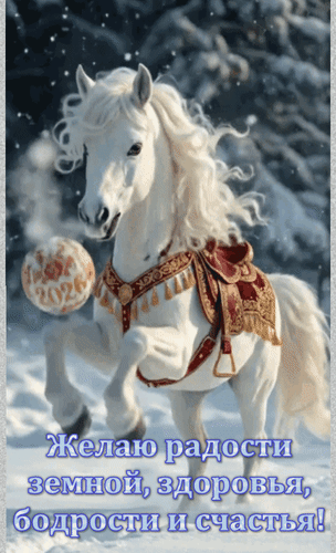 Анимированная открытка Желаю радости земной, здоровья, радости и счастья!