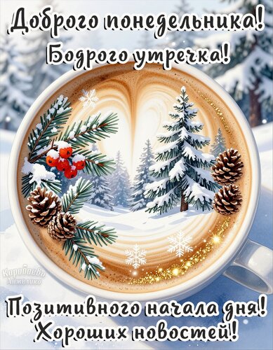 Открытка Понедельник