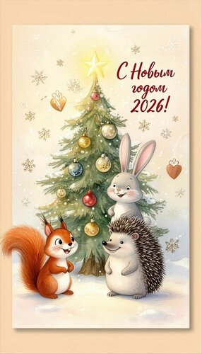 Открытка С Новым 2026 годом!