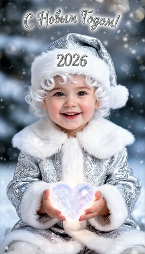 Открытка С Новым 2026 годом