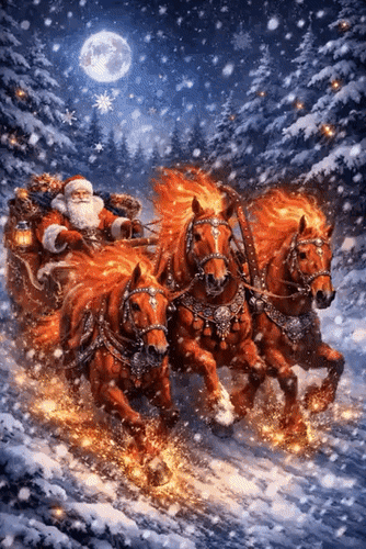 Анимированная открытка 2026 С наступающим Новым годом! Пусть Новый год принесет все самое лучшее! Счастья! Здоровья! Мира!