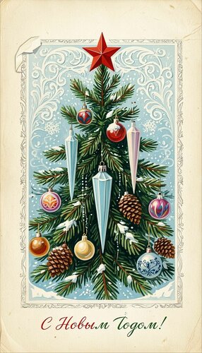 Открытка Новый год