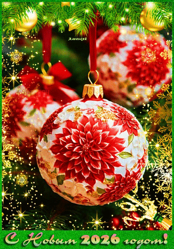 Анимированная открытка С Новым 2026 годом!