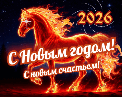 Анимированная открытка С Новым годом!