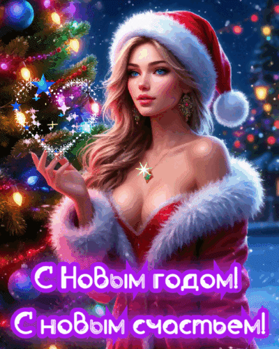 Анимированная открытка С Новым годом!