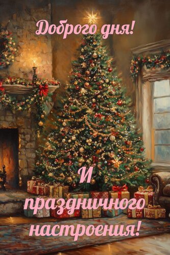 Открытка Доброго дня! И праздничного настроения!