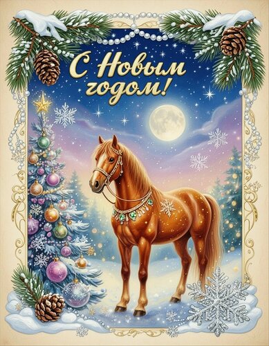 Открытка Новый год