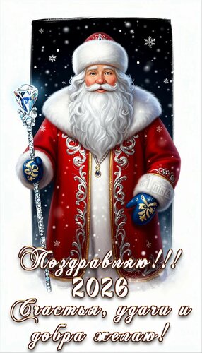 Открытка Новый год