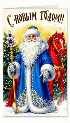 Открытка Новый год