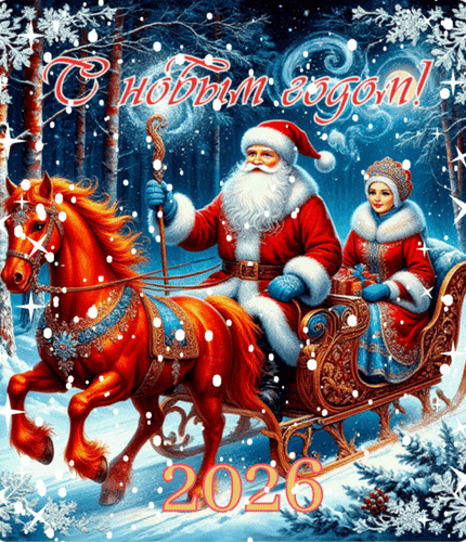 Анимированная открытка С новым годом!