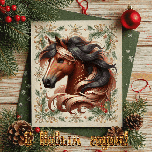 Анимированная открытка С Новым годом!