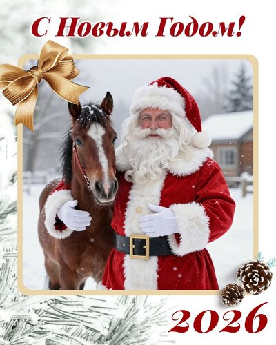 Открытка С Новым Годом 2026г.