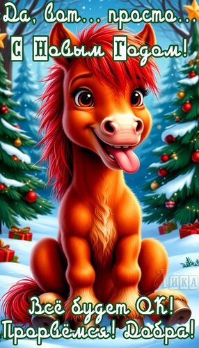 Открытка Новый год 2026