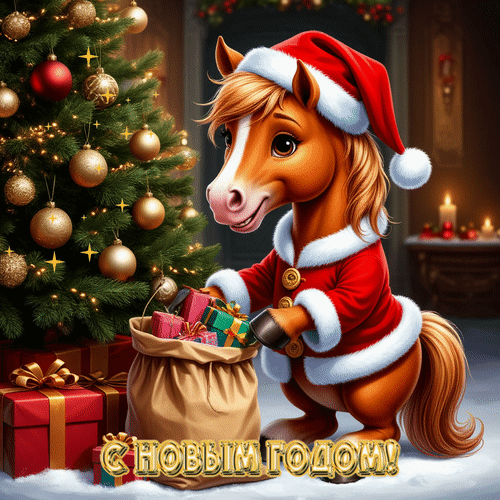 Анимированная открытка С Новым Годом!