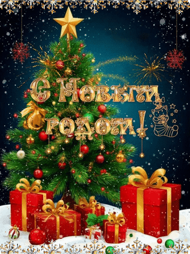 Анимированная открытка С Новым годом!