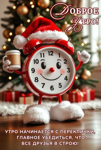 Открытка Доброе утро! Утро начинается с переклички, главное убедиться, что все друзья в строю!