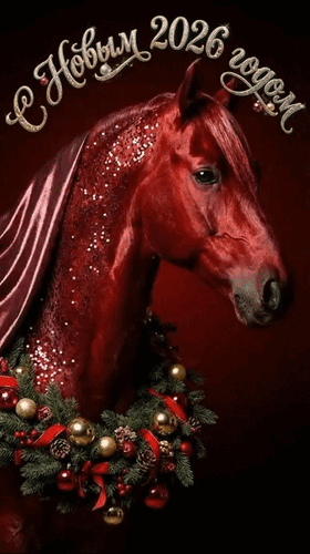 Анимированная открытка С Новым 2026 годом!