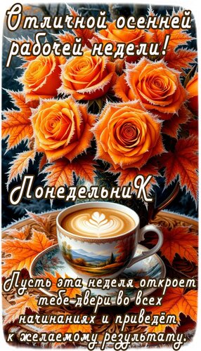Открытка Удачной недели