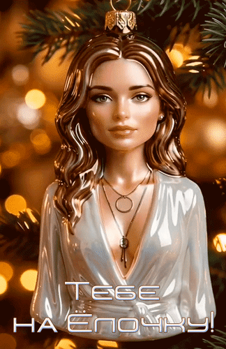 Анимированная открытка Тебе на ёлочку!