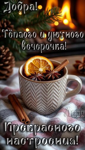 Открытка Добрый вечер