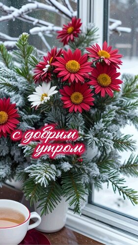 Открытка С добрым утром