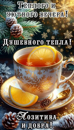 Открытка Добрый вечер