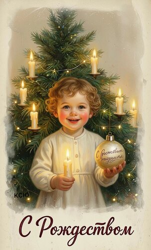 Открытка С Рождеством