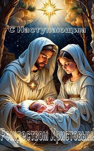 Открытка С наступающим Рождеством Христовым!