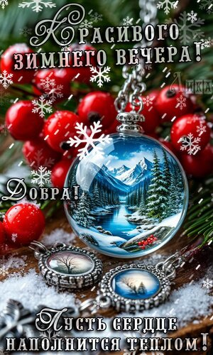 Открытка Добрый вечер