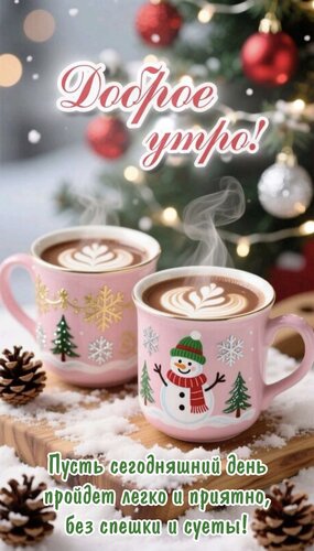 Открытка Пусть сегодняшний день пройдет легко и приятно, без спешки и суеты!