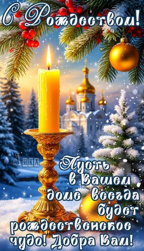 Открытка С Рождеством!