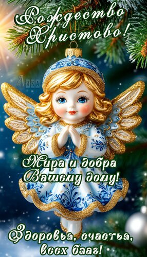 Открытка Рождество