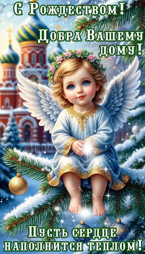 Открытка Рождество