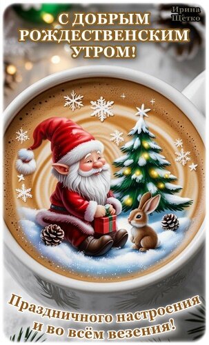 Открытка ДОБРОГО РОЖДЕСТВЕНСКОГО УТРА!