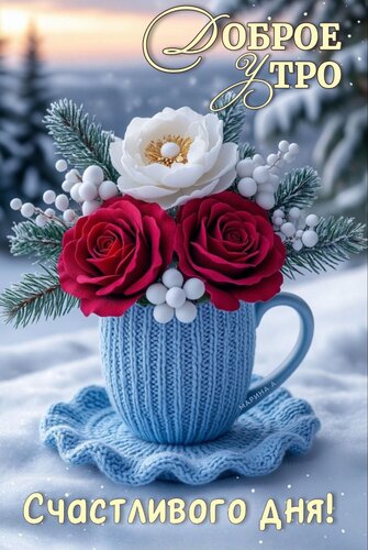 Открытка Доброе утро! Счастливого дня!