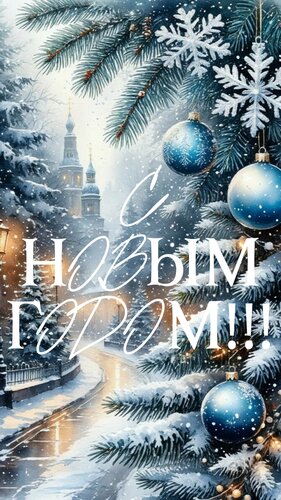 Открытка С новым годом!!!